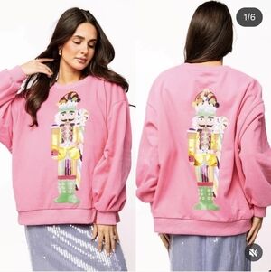 Vibrant Pink Nutcracker Sweatshirt